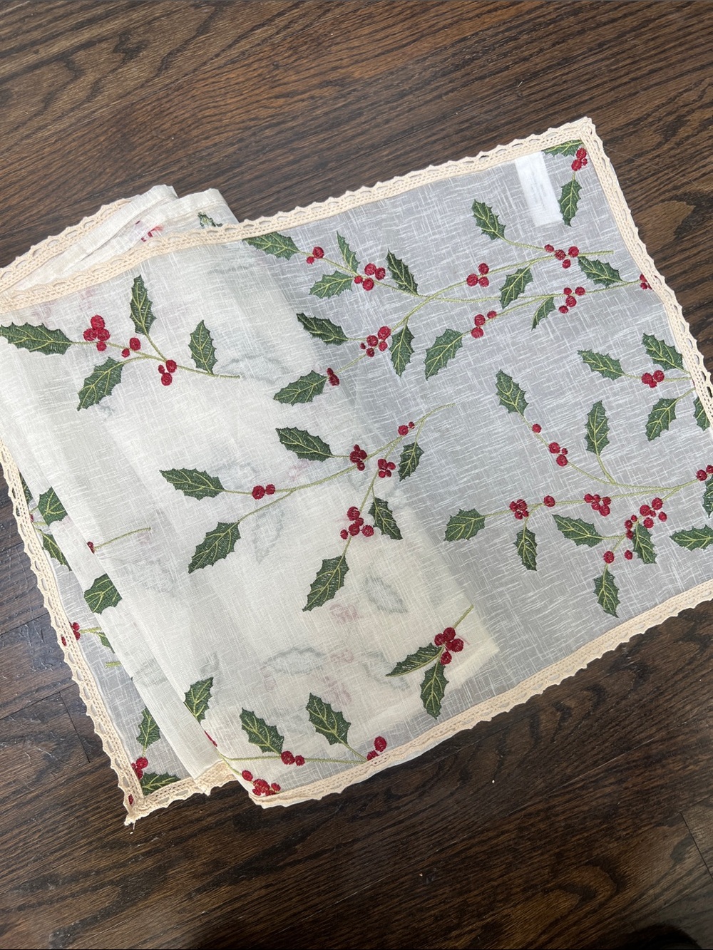 Festive table runner